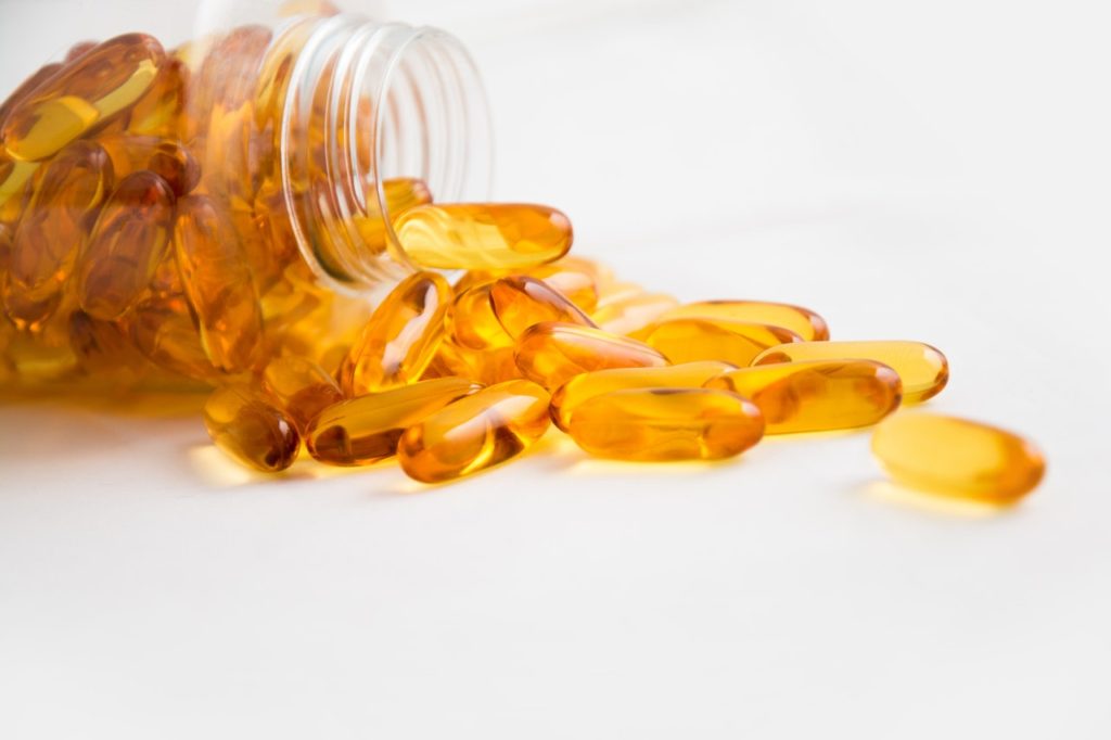 Fish oil capsules